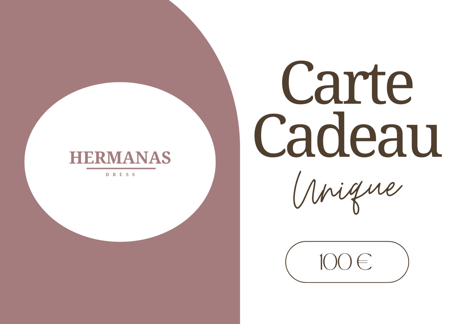 Carte cadeau 100 euros